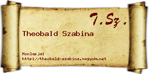 Theobald Szabina névjegykártya